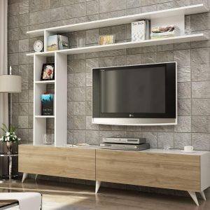 ترابيزة تليفزيون مع أرفف 35×160سم-FNH422