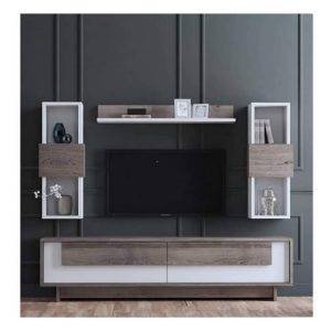 ترابيزة تليفزيون مع ارفف حائط - LOG221