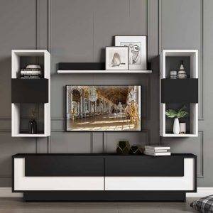 ترابيزة تليفزيون مع ارفف حائط - LOG223