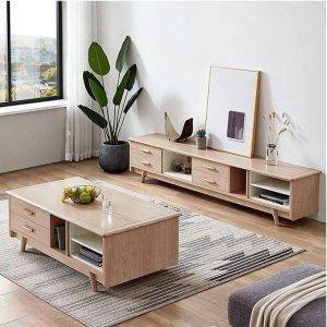 ترابيزة تليفزيون مع ترابيزة قهوة- WK193