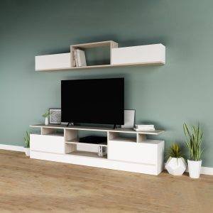 ترابيزة تليفزيون مع رف حائط - LOG229