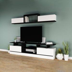 ترابيزة تليفزيون مع رف حائط - LOG230