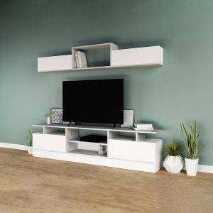 ترابيزة تليفزيون مع رف حائط - LOG231