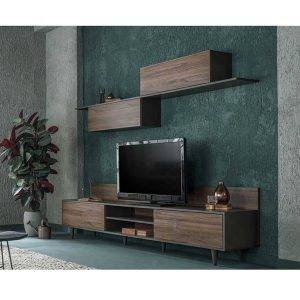 ترابيزة تليفزيون مع رف حائط - LOG232