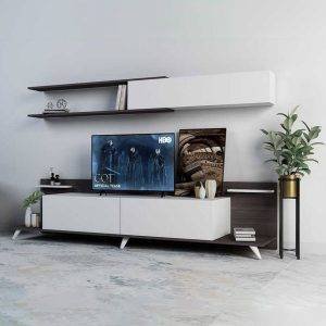 ترابيزة تليفزيون مع رف حائط - LOG275