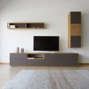 ترابيزة تليفزيون مع وحدة أرفف 180×40سم - CAT106