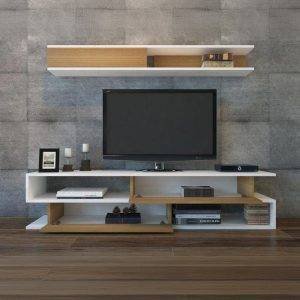 ترابيزة تليفزيون مع وحدة أرفف - CAT67