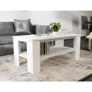 ترابيزة قهوة، 100×50×45 سم - ابيض