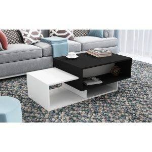 ترابيزة قهوة، 120×60×40 سم - ابيض اسود