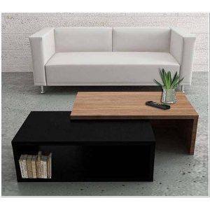 ترابيزة قهوة، 90×50×38 سم - ابيض اسود