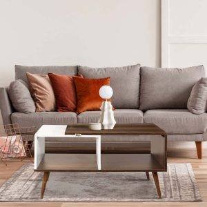 ترابيزة وسط خشب ام دي اف العلا جروب، 2 عين، 90×60×48 سم