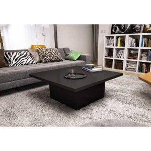 ترابيزة وسط خشب ام دي اف، 100x100x40 سم - اسود