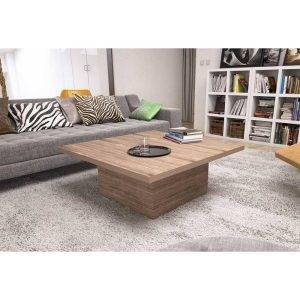 ترابيزة وسط خشب ام دي اف، 100x100x40 سم - خشبي