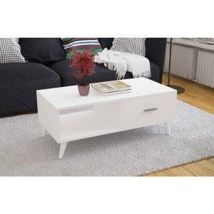 ترابيزة وسط خشب ام دي اف، 100x50x40 سم - ابيض