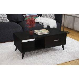 ترابيزة وسط خشب ام دي اف، 100x50x40 سم - اسود