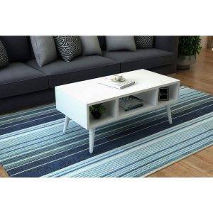 ترابيزة وسط خشب ام دي اف، 90x45x40 سم - ابيض