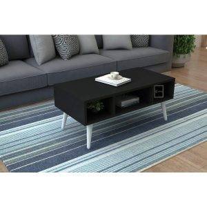 ترابيزة وسط خشب ام دي اف، 90x45x40 سم - اسود