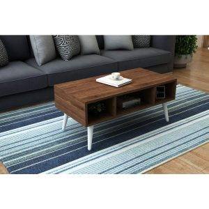 ترابيزة وسط خشب ام دي اف، 90x45x40 سم - بني