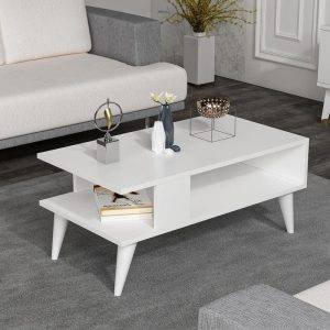 ترابيزة وسط خشب ام دي اف، 90x50x45 سم - ابيض