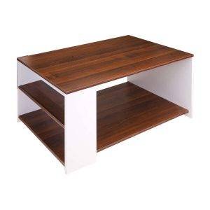 ترابيزة وسط مودرن خشب ام دي اف، 90x59x50 سم - بيج ابيض