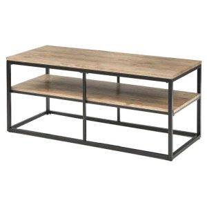 ترابيزة وسط مودرن معدن، 45×45×105 سم - بيج