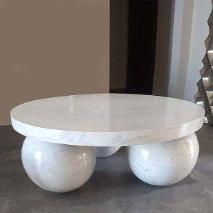 ترابيزة وسط مودرن، 45×110 سم- ابيض