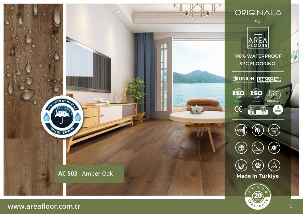 Areafloors Spc Flooring AC 503 - Amber Oak