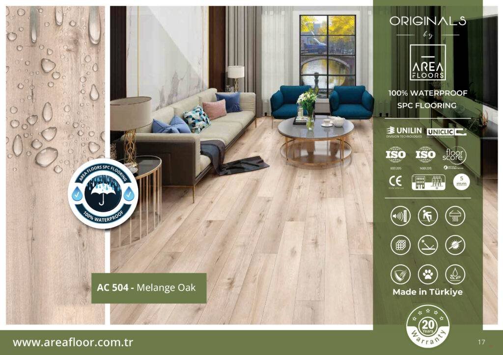Areafloors Spc Flooring AC 504 - Melange Oak